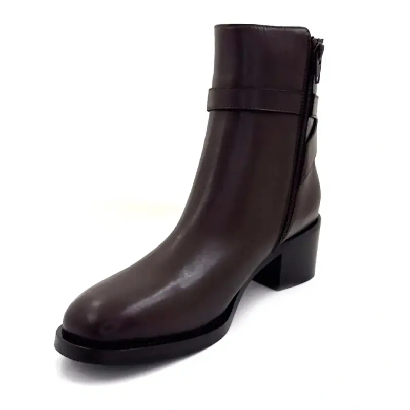Ghete Maretto 2702 f.55 din piele maro, până la gleznă - %shop-name%