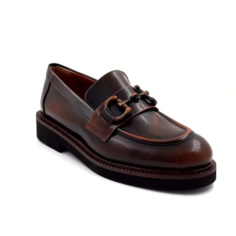 Ivoire 320er Mokassins aus braunem Patina-Leder - %shop-name%