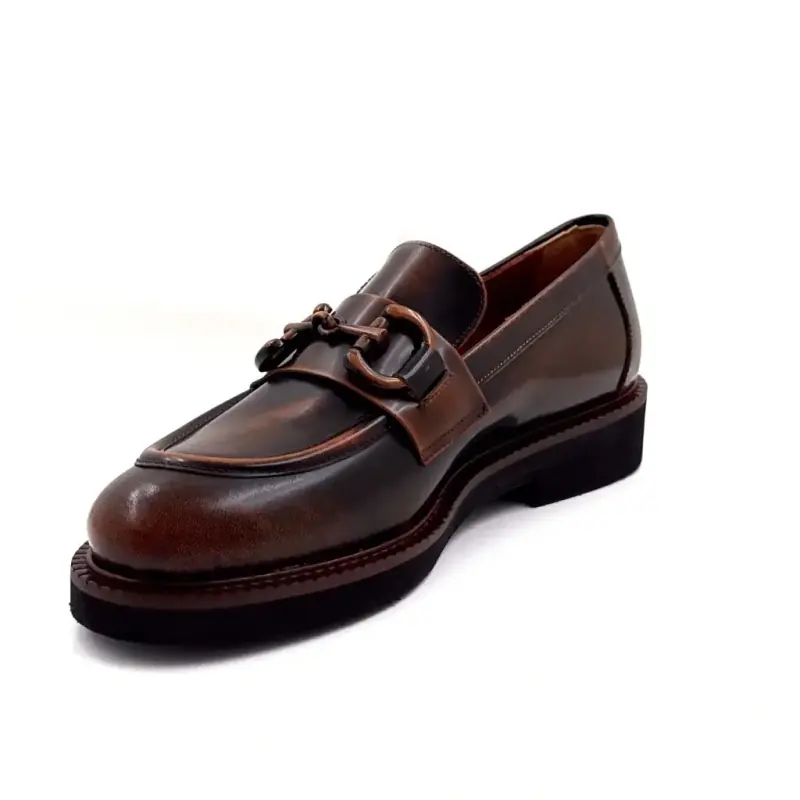Mocassins Ivoire 320 Cuir Marron Patiné - %shop-name%