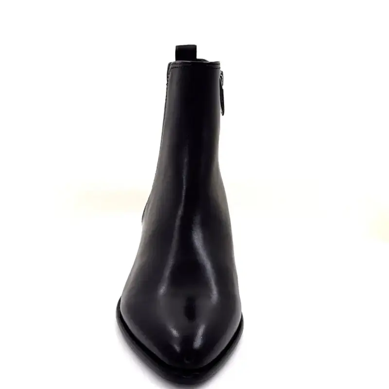 Regarde Le Ciel Lori09 Μαύρα δερμάτινα μποτάκια - %shop-name%