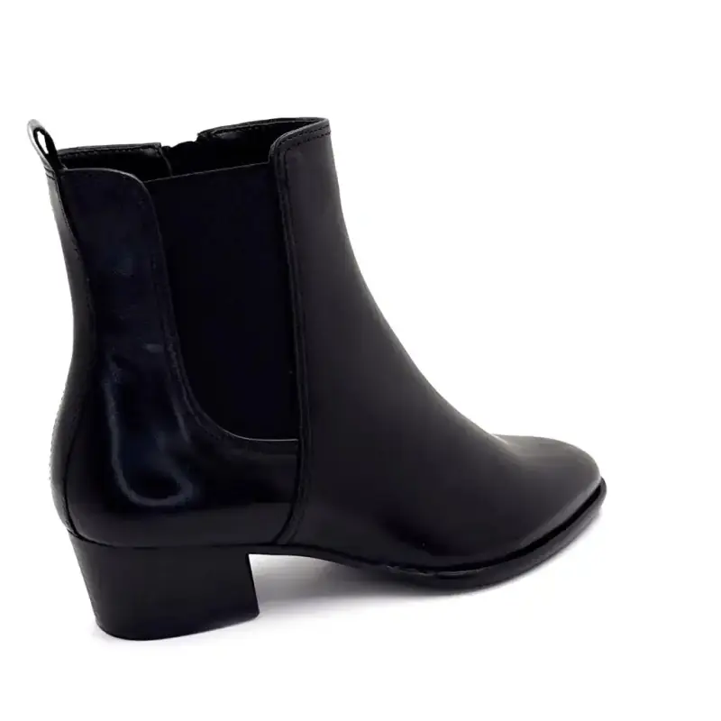 Regarde Le Ciel Lori09 Black Leather Ankle Boots - %shop-name%