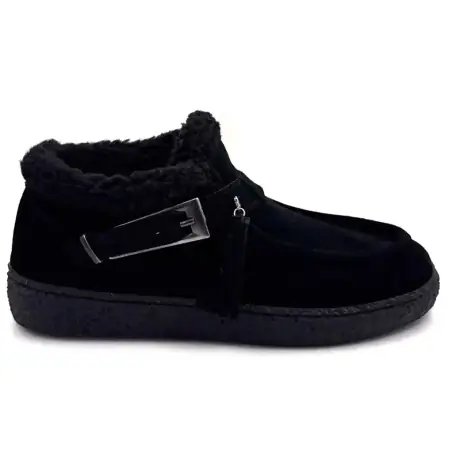 Ivoire ankelstövlar 0848-19.2 Svart mocka %price%