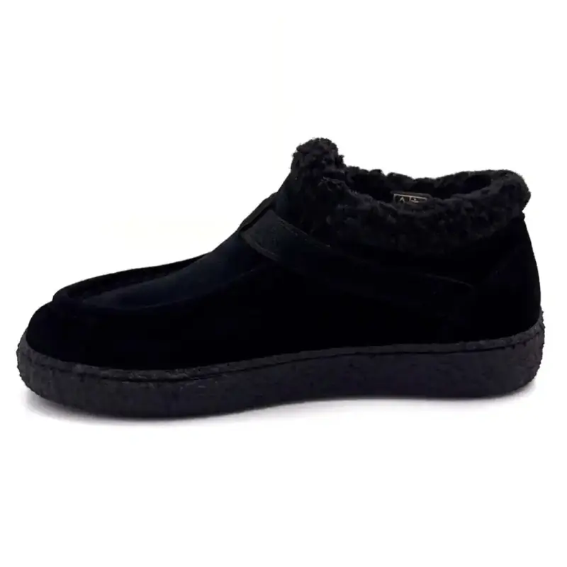 Ivoire ankelstøvletter 0848-19.2 Svart semsket skinn - %shop-name% %price%
