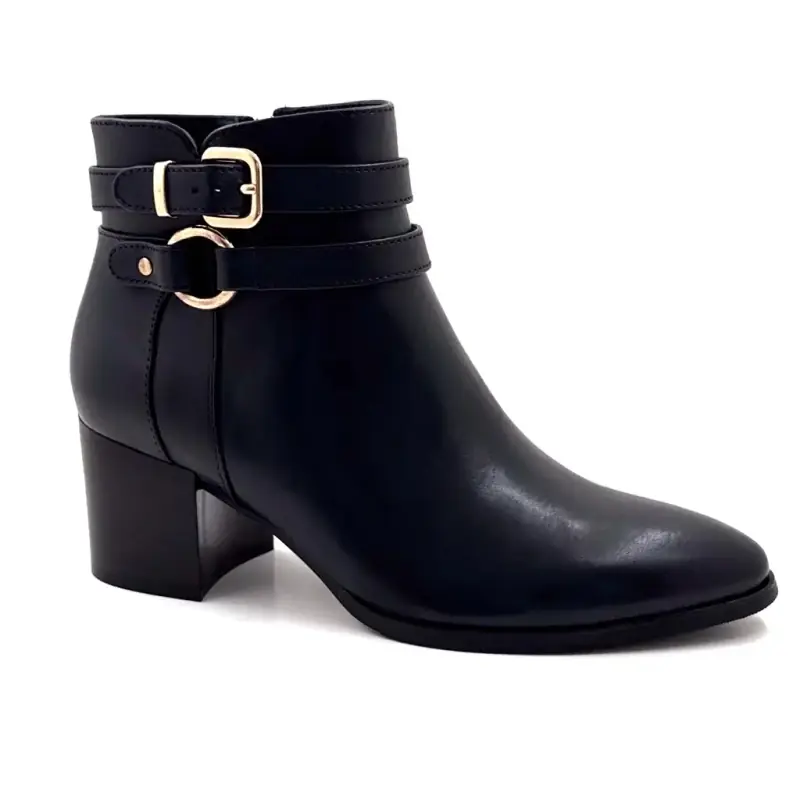 Regarde le Ciel Ankle Boots, Taylor-45, Black Leather - %shop-name%