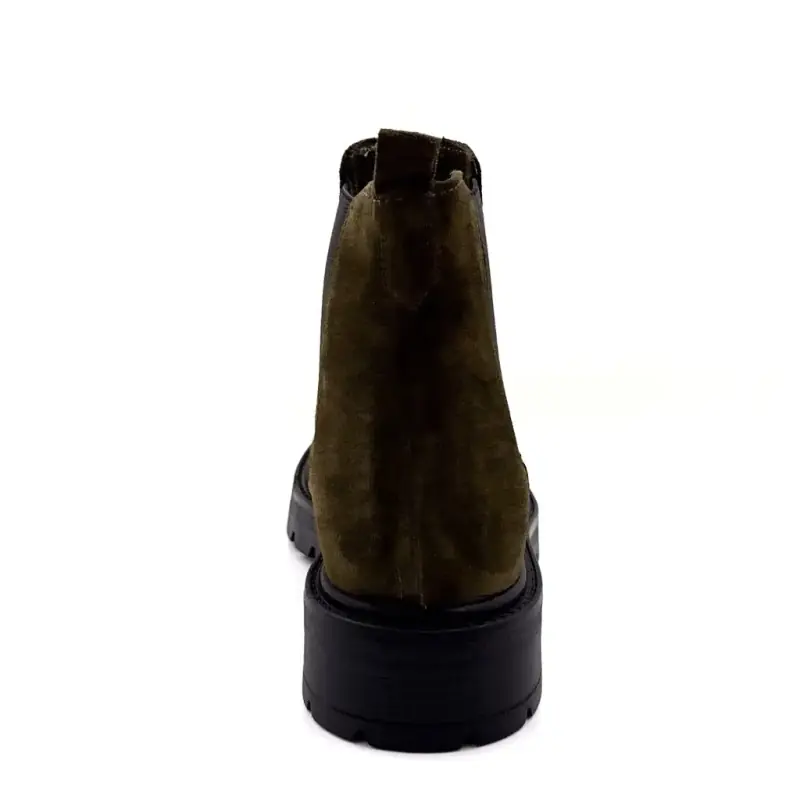 Ivoire ankelboots 835 4853 Grön mocka - %shop-name% %price%