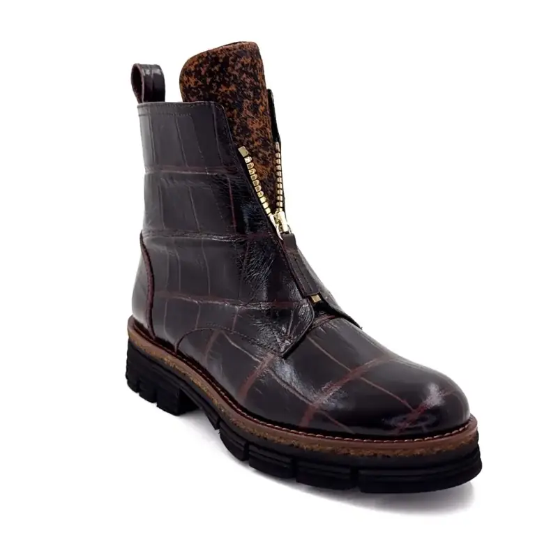 Botines Ivoire 380 Plonge Mogano de piel de cocodrilo marrón %price%