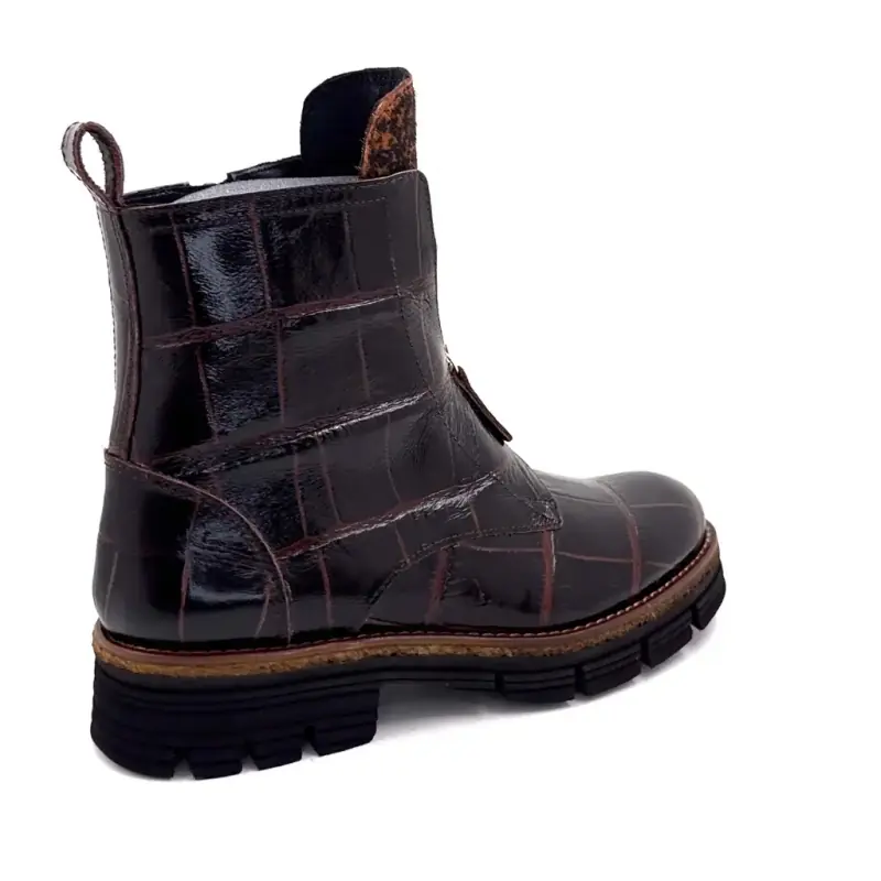 Botas Ivoire 380 Plonge Mogano em couro de crocodilo marrom %price%