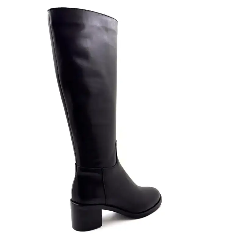 Stivali Ivoire Boots Tw 717 in pelle nera - %shop-name%
