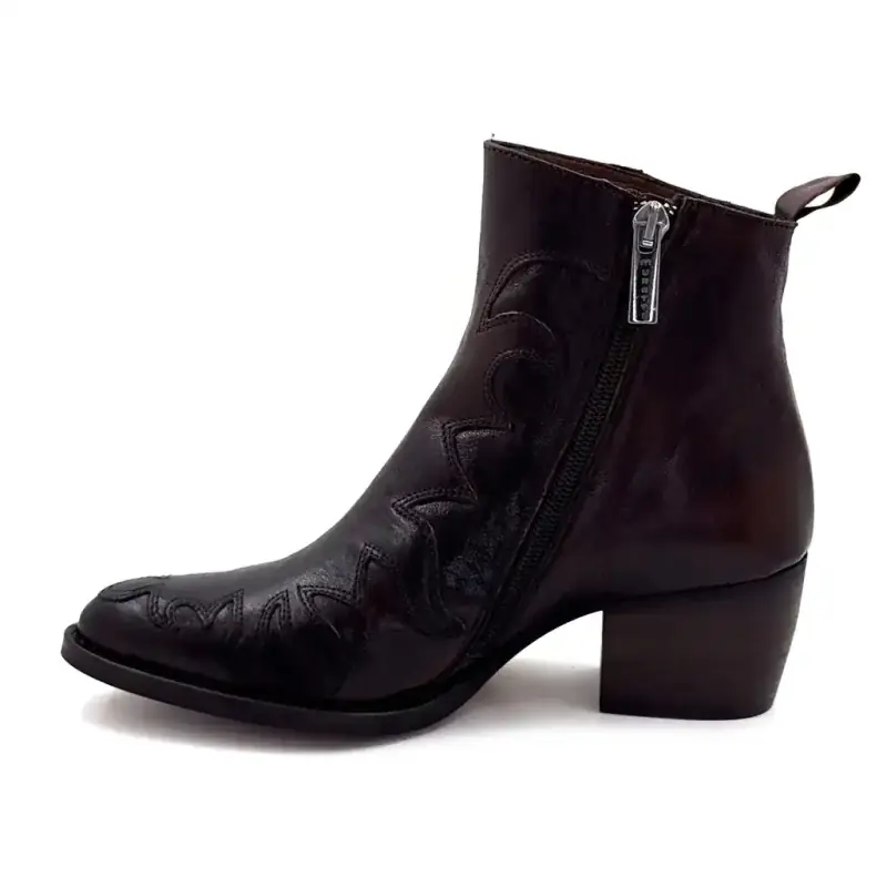 Cizme cowboy din piele patinată maro Muratti S 1775 M - %shop-name%