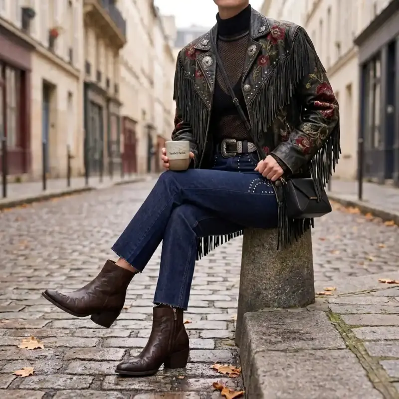 Santiags Muratti S 1775 M Cuir Marron Patiné - %shop-name%