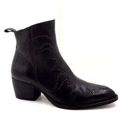 Botas vaqueras Muratti S 1775 M de cuero negro - %shop-name%