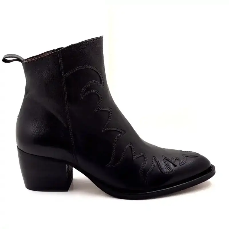 Muratti S 1775 M fekete bőr cowboy csizma %price%