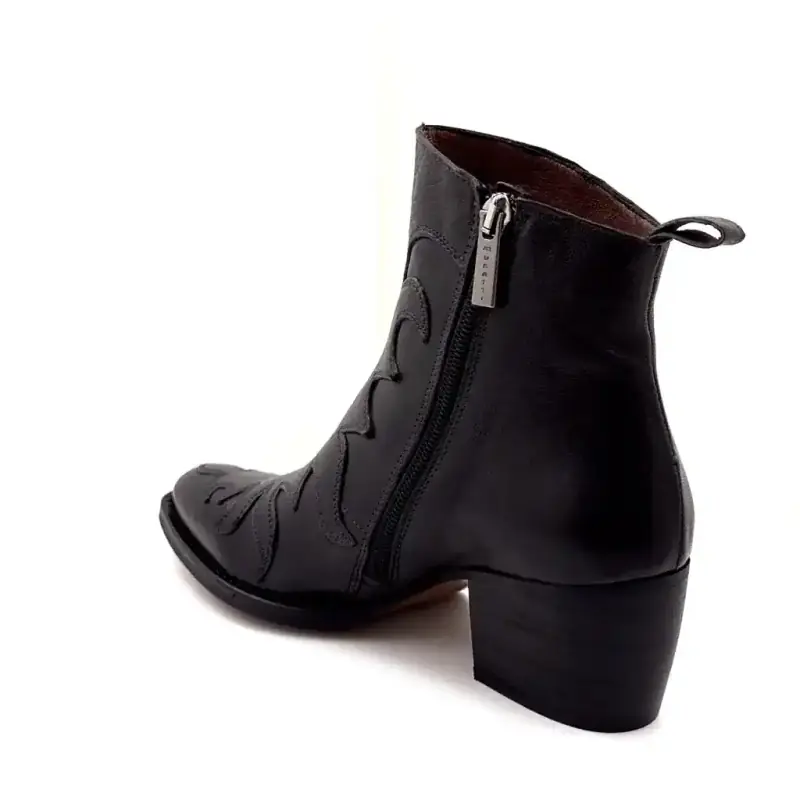 Cizme cowboy din piele neagră Muratti S 1775 M - %shop-name%