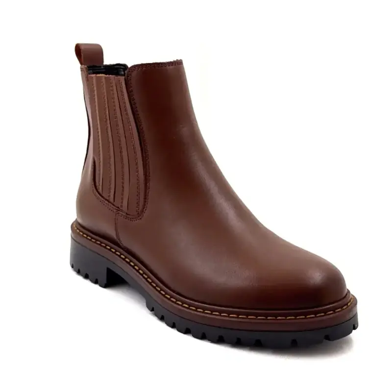 Μποτάκια Ivoire 25040 Καφέ Δέρμα - %shop-name%