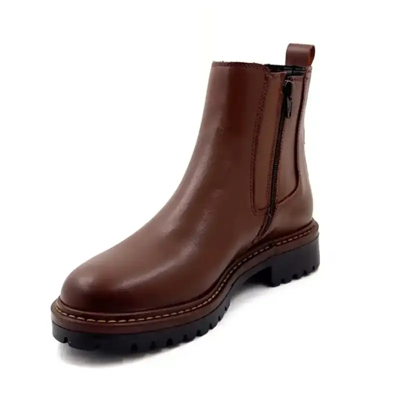 Ivoire 25040-es bőr bokacsizma, barna színben - %shop-name%