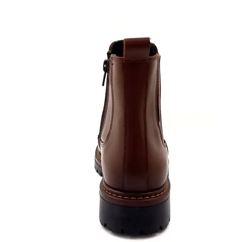 Ivoire 25040-es bőr bokacsizma, barna színben - %shop-name%