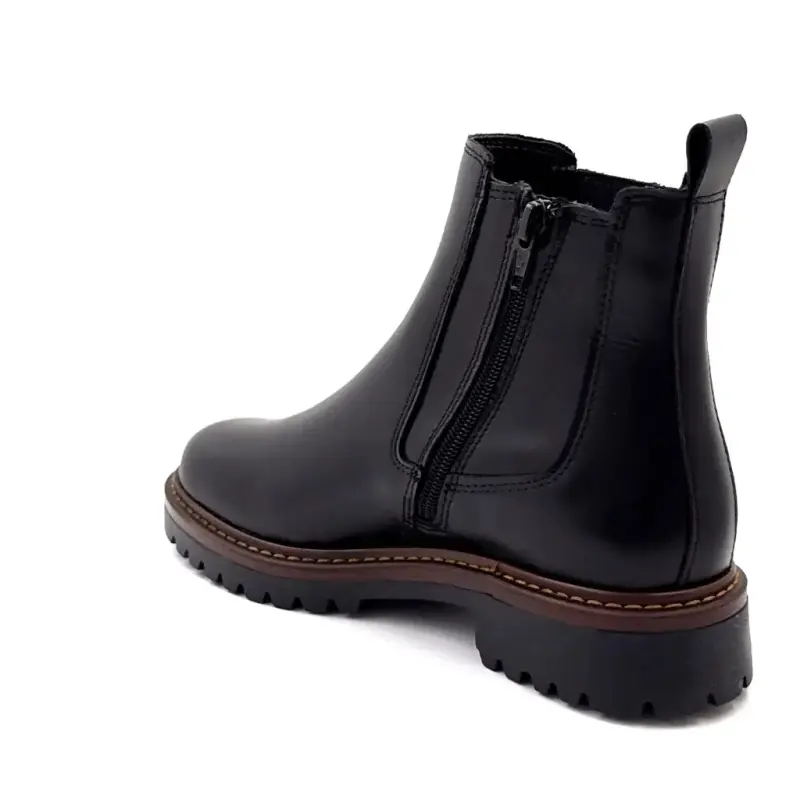 Botines Ivoire 25040 de piel negra - %shop-name%