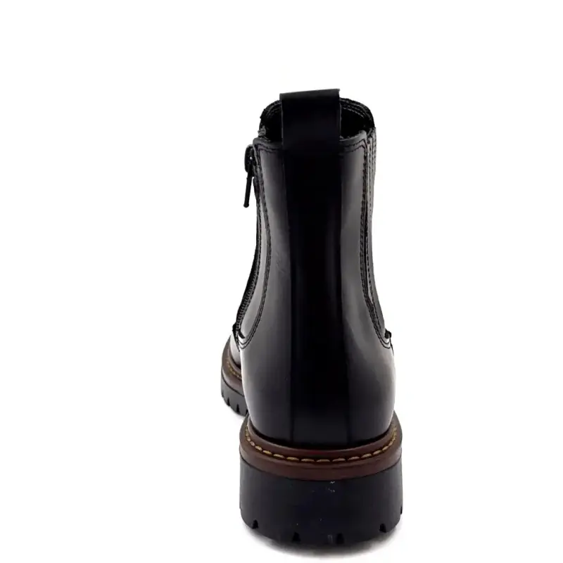 Μποτάκια Ivoire 25040 Μαύρο Δέρμα - %shop-name%