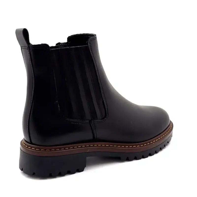 Ivoire , fekete bőr bokacsizma 25040 - %shop-name%