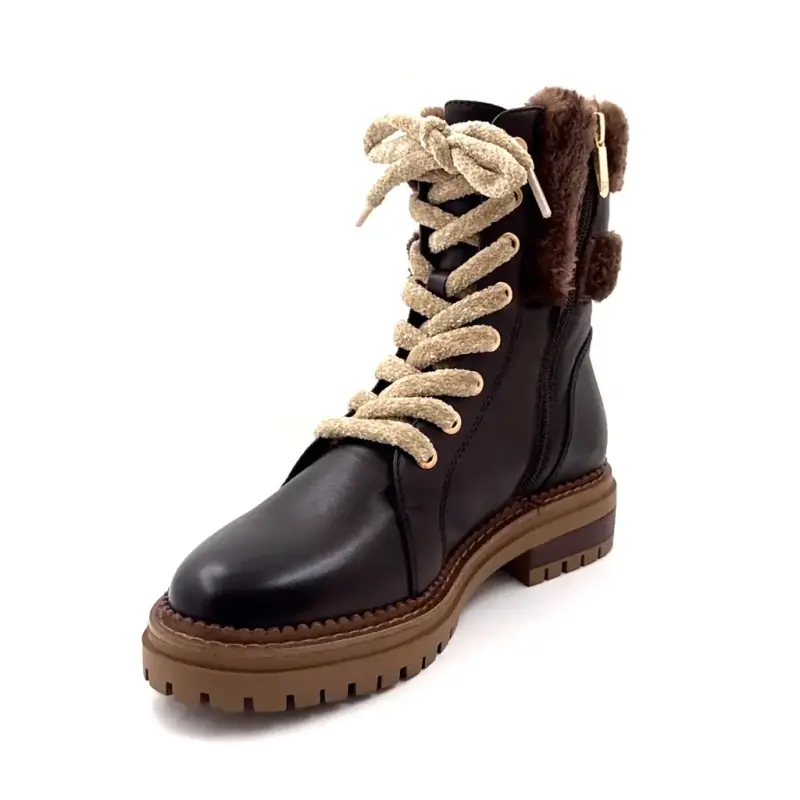 Botine din piele maro Regarde le Ciel Harry01 - %shop-name%
