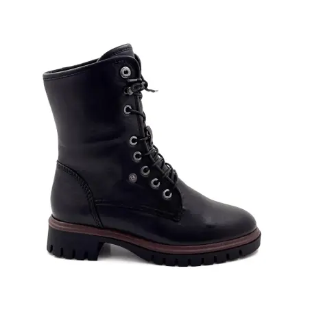 Ghete Justina01 negre din piele căptușite cu blană %price%