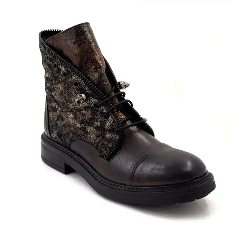 Bottines Fru.it 1022 Cuir Bronze Craquelé - %shop-name%