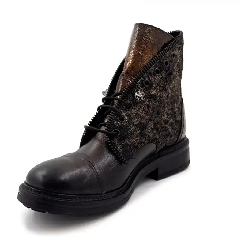 Botines Fru.it 1022 en piel bronce craquelada - %shop-name%