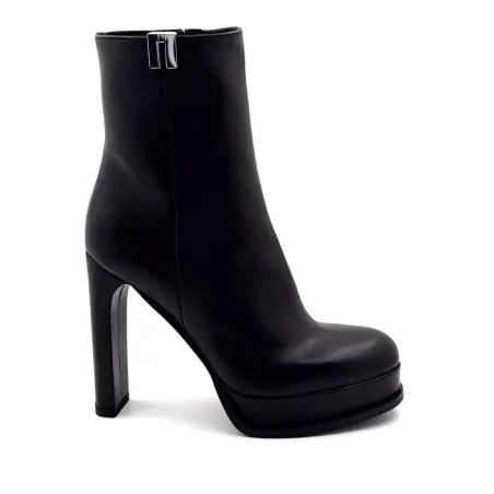 Chantal 3301 Högklackade Ankelstövlar, Svart Läder %price%