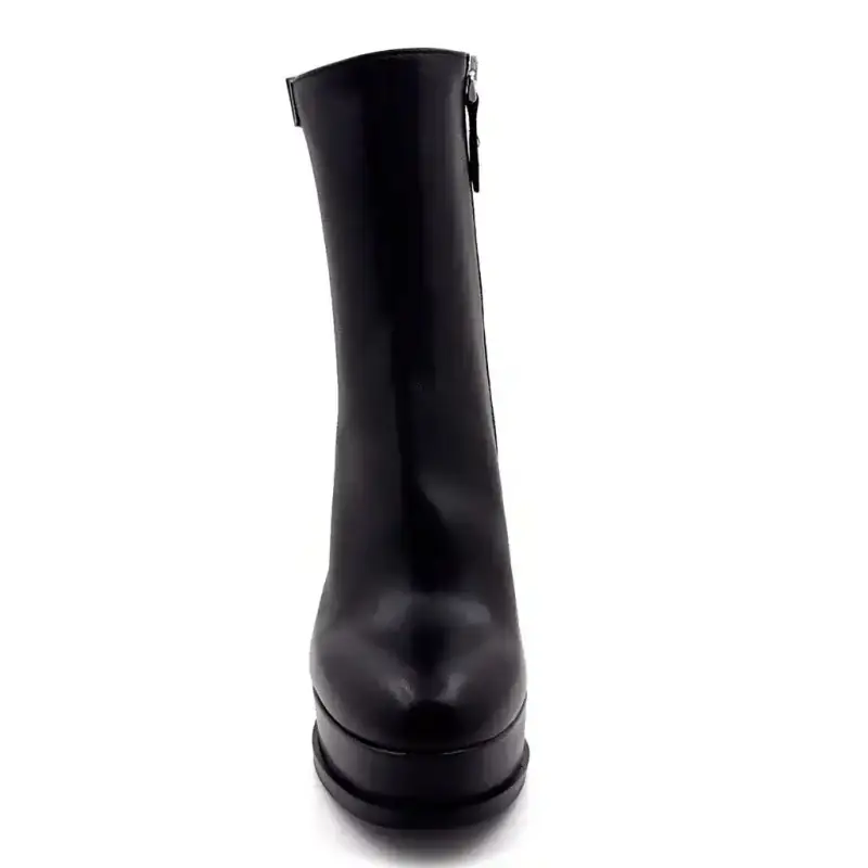 Chantal 3301 F.326 Bottines à Talons Hauts Cuir Noir %price%