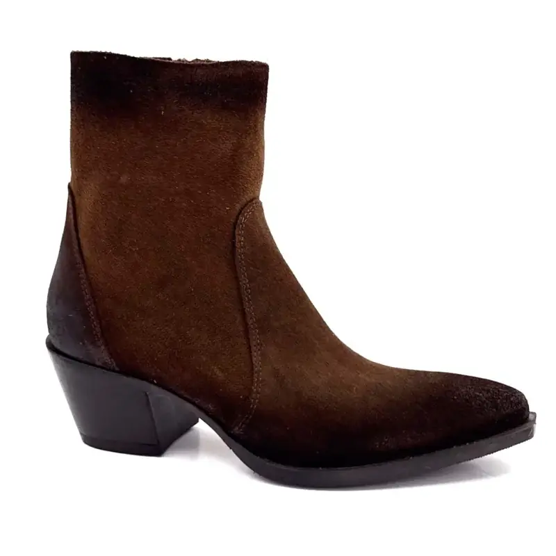 Gia 11 Brown Suede Cowboy Boots - %shop-name% - %price%