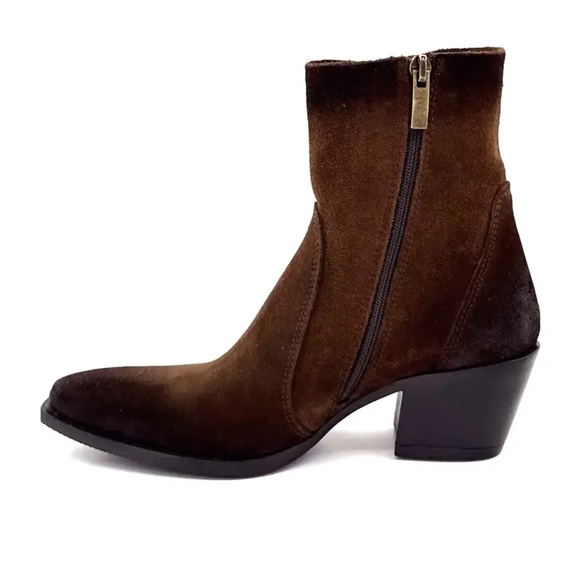 Gia 11 Bruine Suède Cowboylaarzen - %shop-name% - %price%