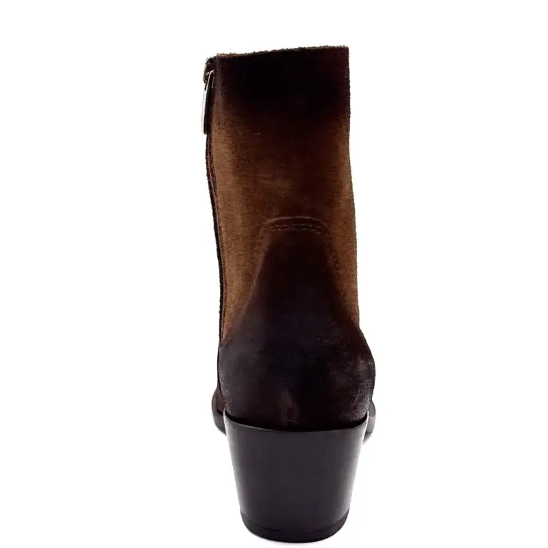 Gia 11 Brown Suede Cowboy Boots - %shop-name% - %price%