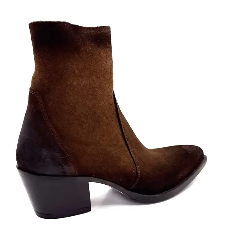 Gia 11 brune semskede cowboystøvler - %shop-name% - %price%