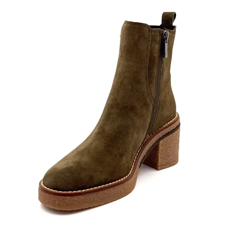 Bottines Another Trend 5673 Daim Kaki - %shop-name%
