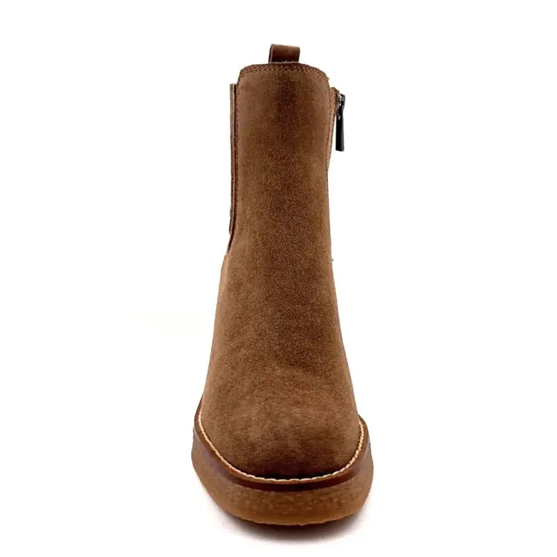 Another Trend 5673 Braune Wildleder-Ankle-Boots - %shop-name%