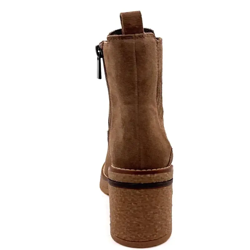 Another Trend 5673 Brown Suede Ankle Boots - %shop-name%