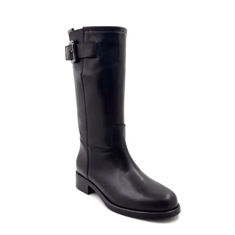 Botas Ivoire Tw 707 em couro preto - %shop-name%