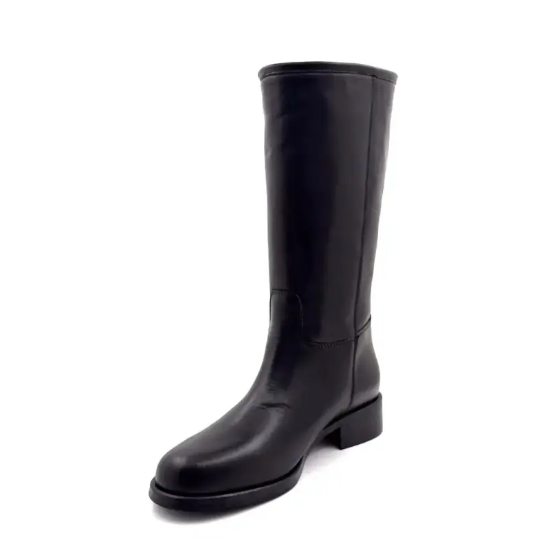 Botas Ivoire Tw 707 em couro preto - %shop-name%