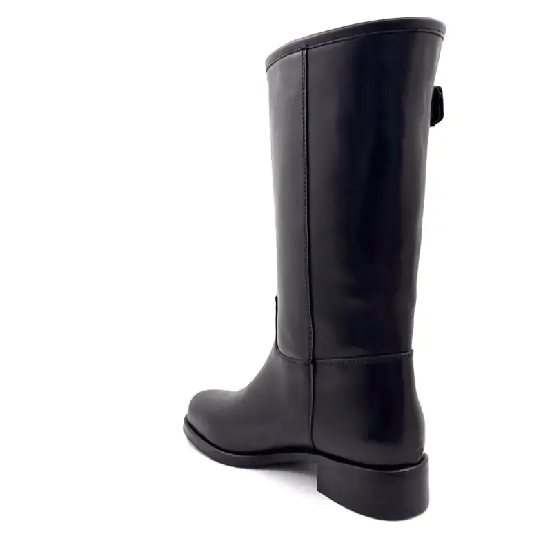 Botas Ivoire Tw 707 em couro preto - %shop-name%