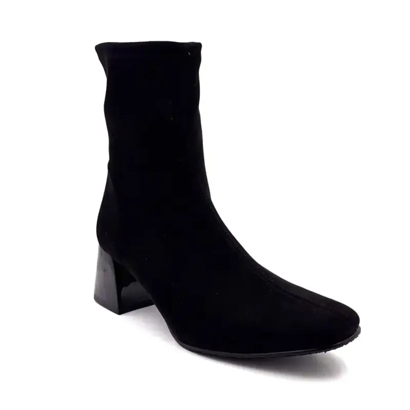 Miss Elastic 75436 Stretch Ankle Boots Black - %shop-name%