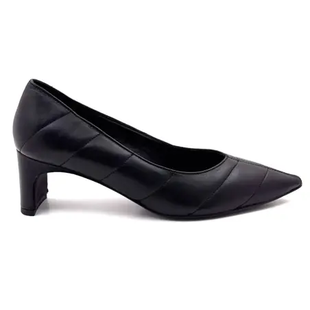 Pantofi cu toc Reqins Lindsay din piele neagră %price%