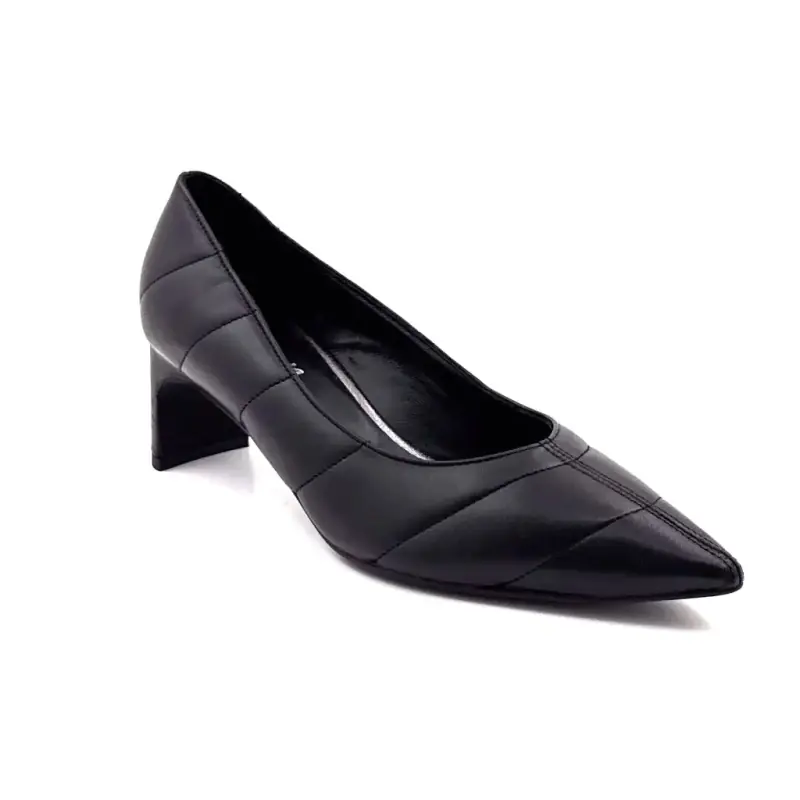 Reqins Lindsay zwarte leren pumps - %shop-name% %price%