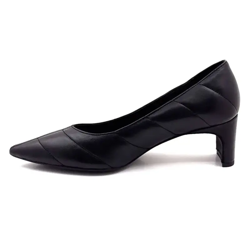 Reqins Lindsay sorte læderpumps - %shop-name% %price%
