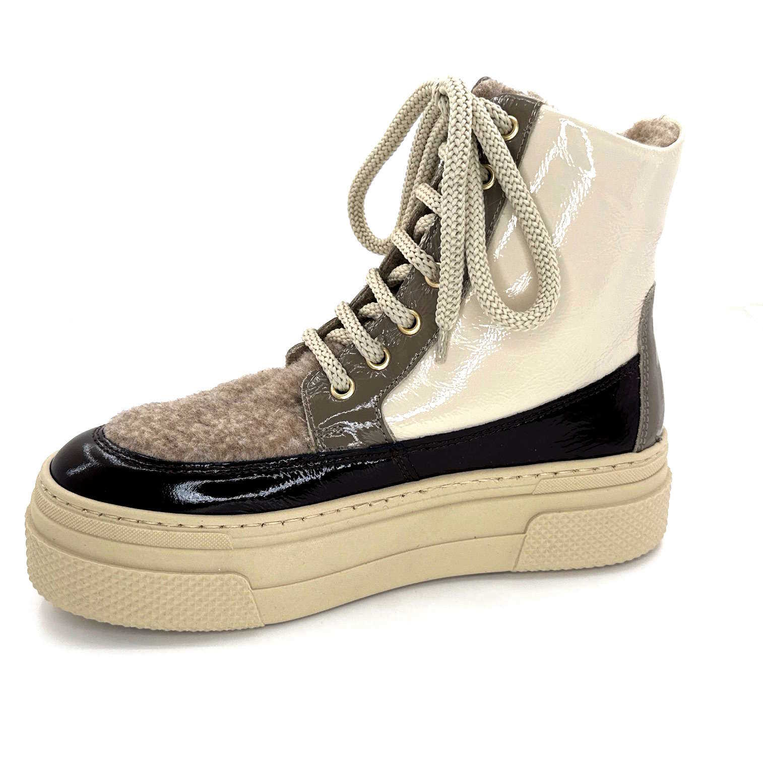 Bottines Elena Ricci Cuir Marron Foncé Taille 38.5 Italie - Occasion Très Bon état